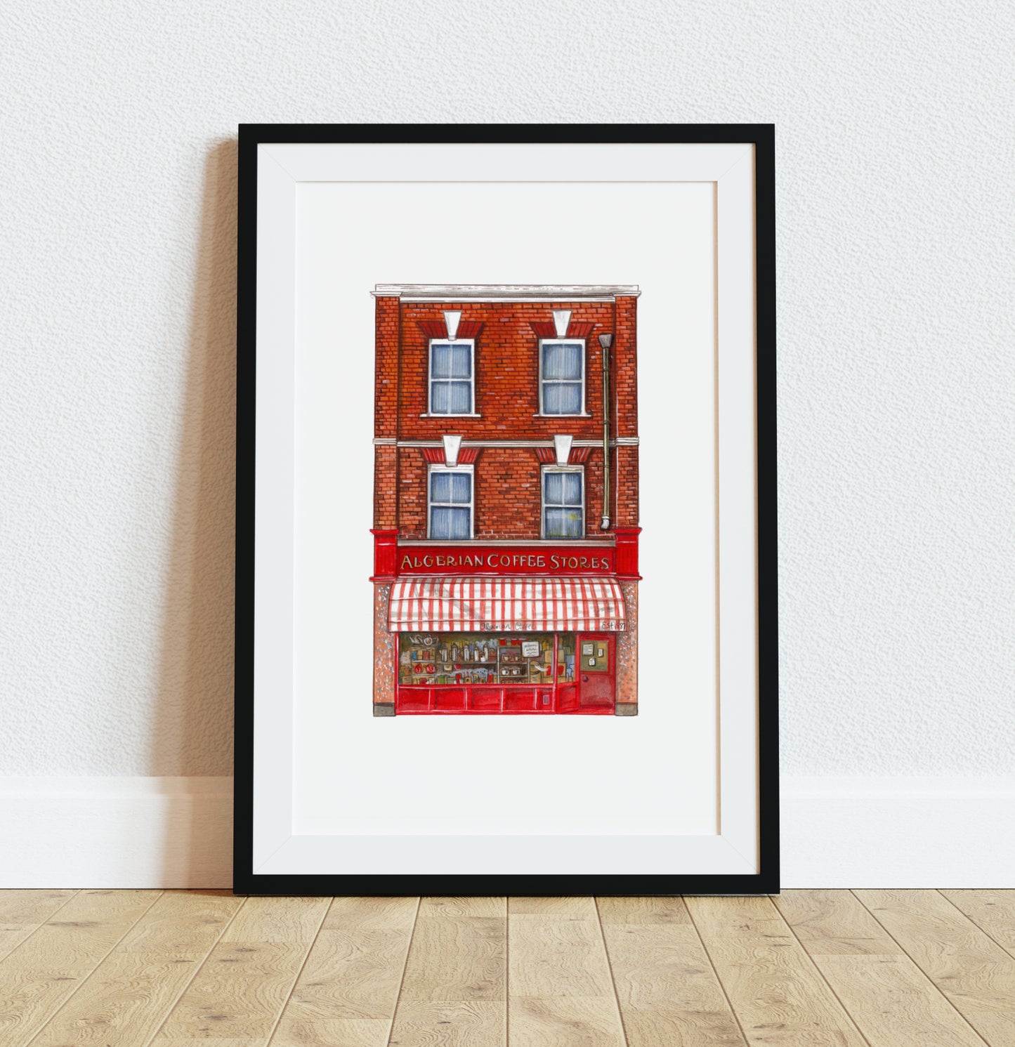 Algerian Coffee Store Art Print – Soho, Central London - Camberwell Designs