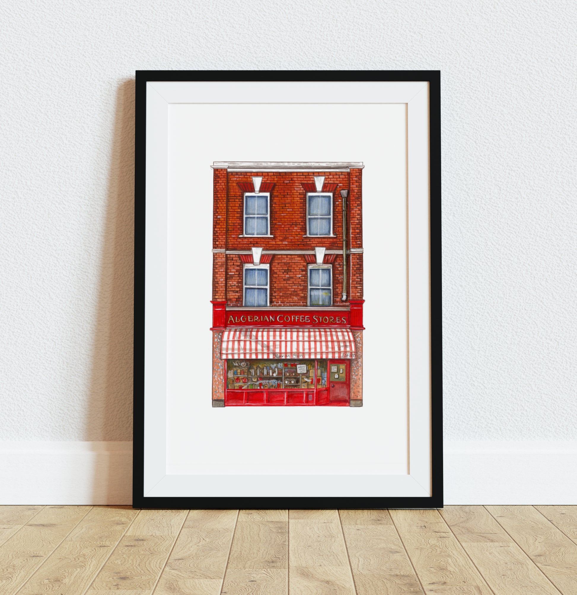Algerian Coffee Store Art Print – Soho, Central London - Camberwell Designs
