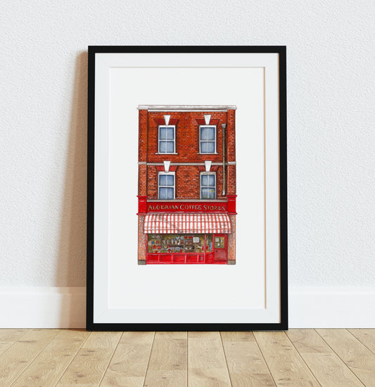 Algerian Coffee Store Art Print – Soho, Central London - Camberwell Designs