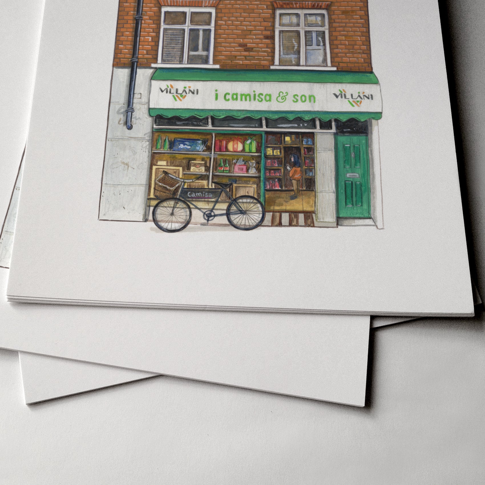 I Camisa and Son Art Print, Old Compton Street, Soho - Camberwell Designs