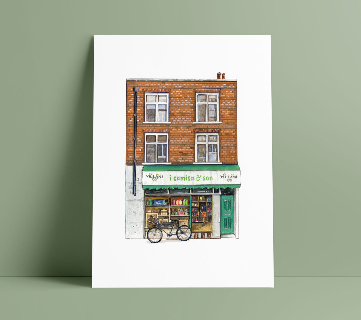I Camisa and Son Art Print, Old Compton Street, Soho - Camberwell Designs