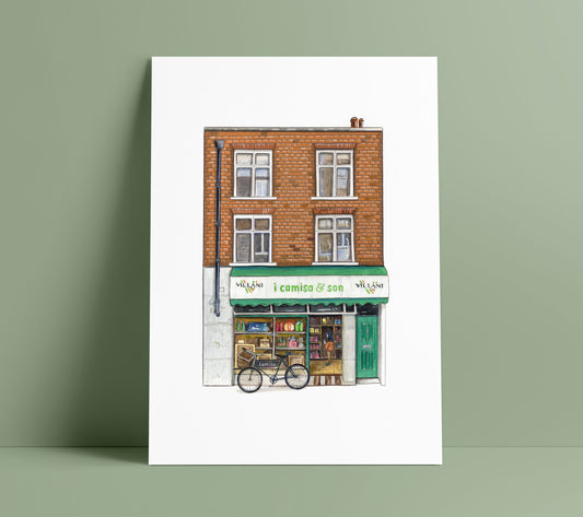 I Camisa and Son Art Print, Old Compton Street, Soho - Camberwell Designs
