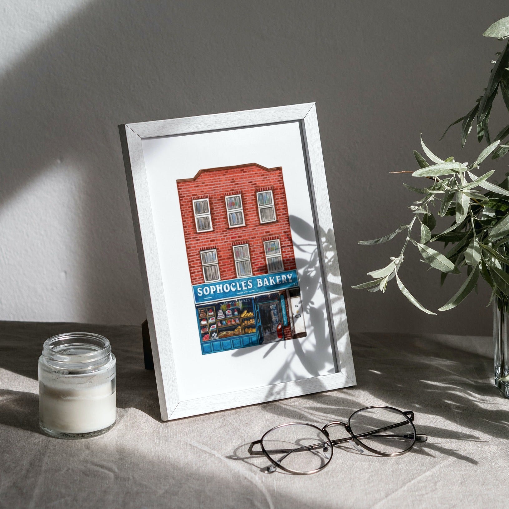 Sophocles Bakery Art Print, Camberwell, South London Print