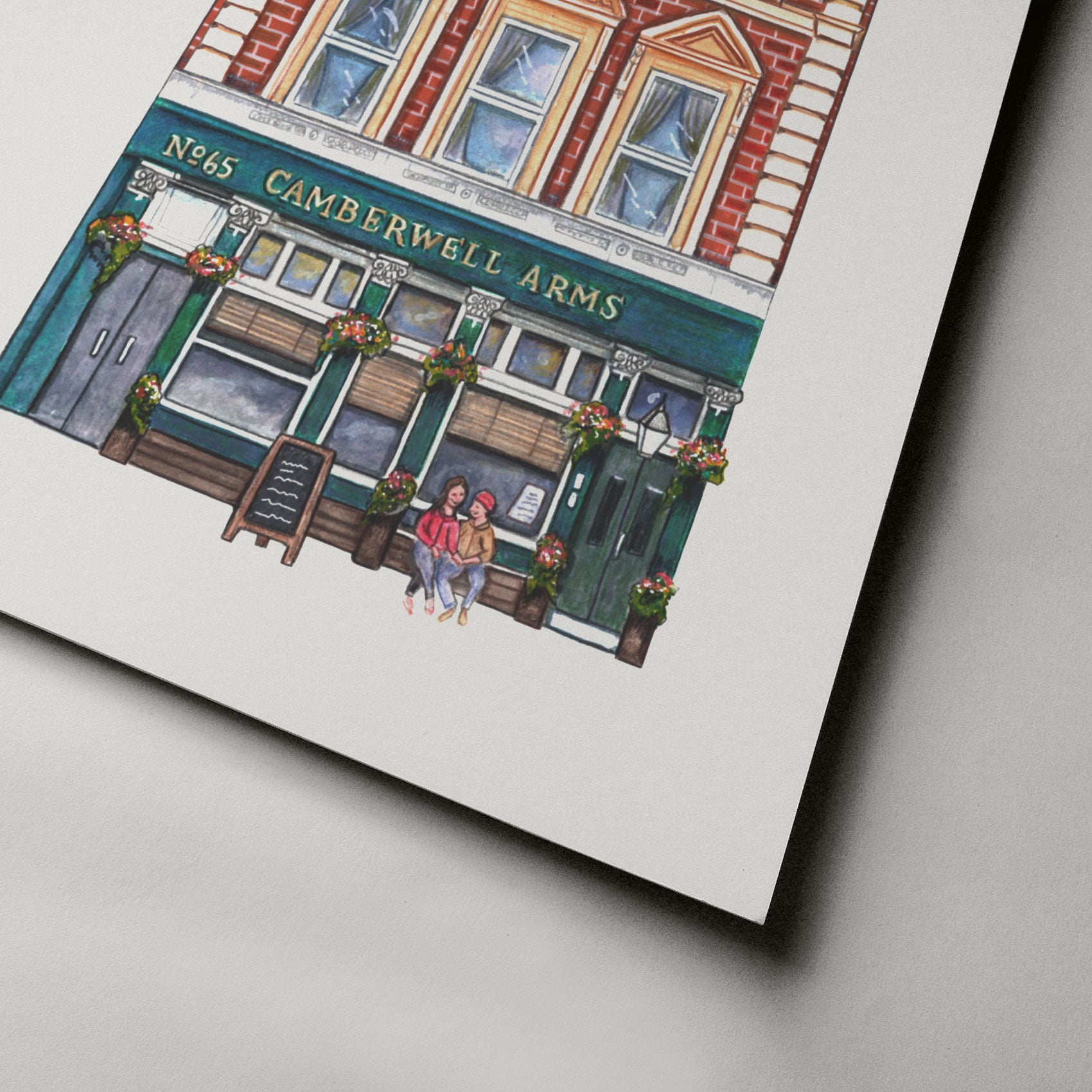 The Camberwell Arms Pub, Art Print, Camberwell South London - Camberwell Designs