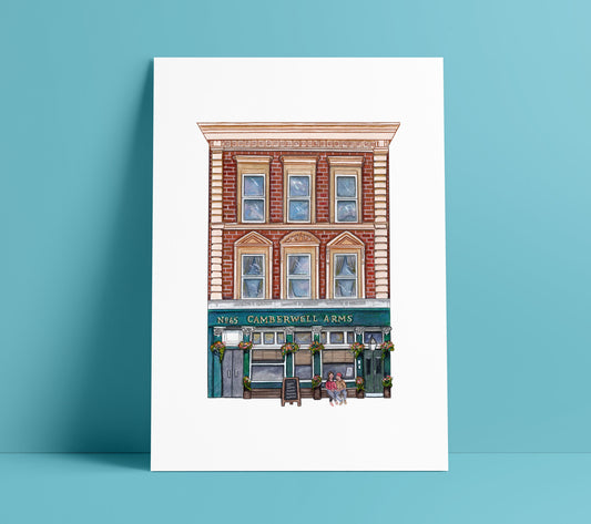 The Camberwell Arms Pub, Art Print, Camberwell South London - Camberwell Designs