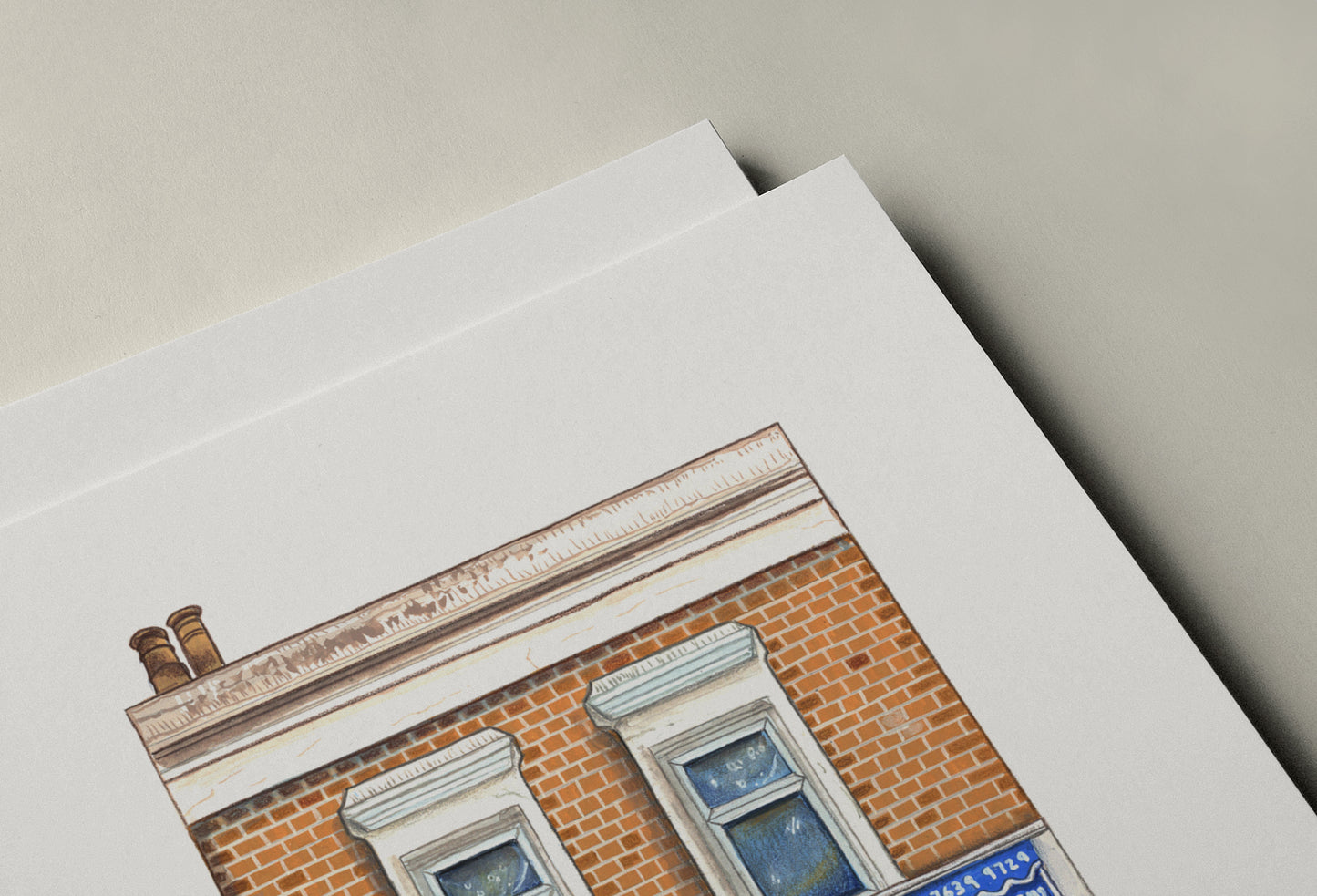 FC Soper Fishmonger Art Print, Nunhead, South London