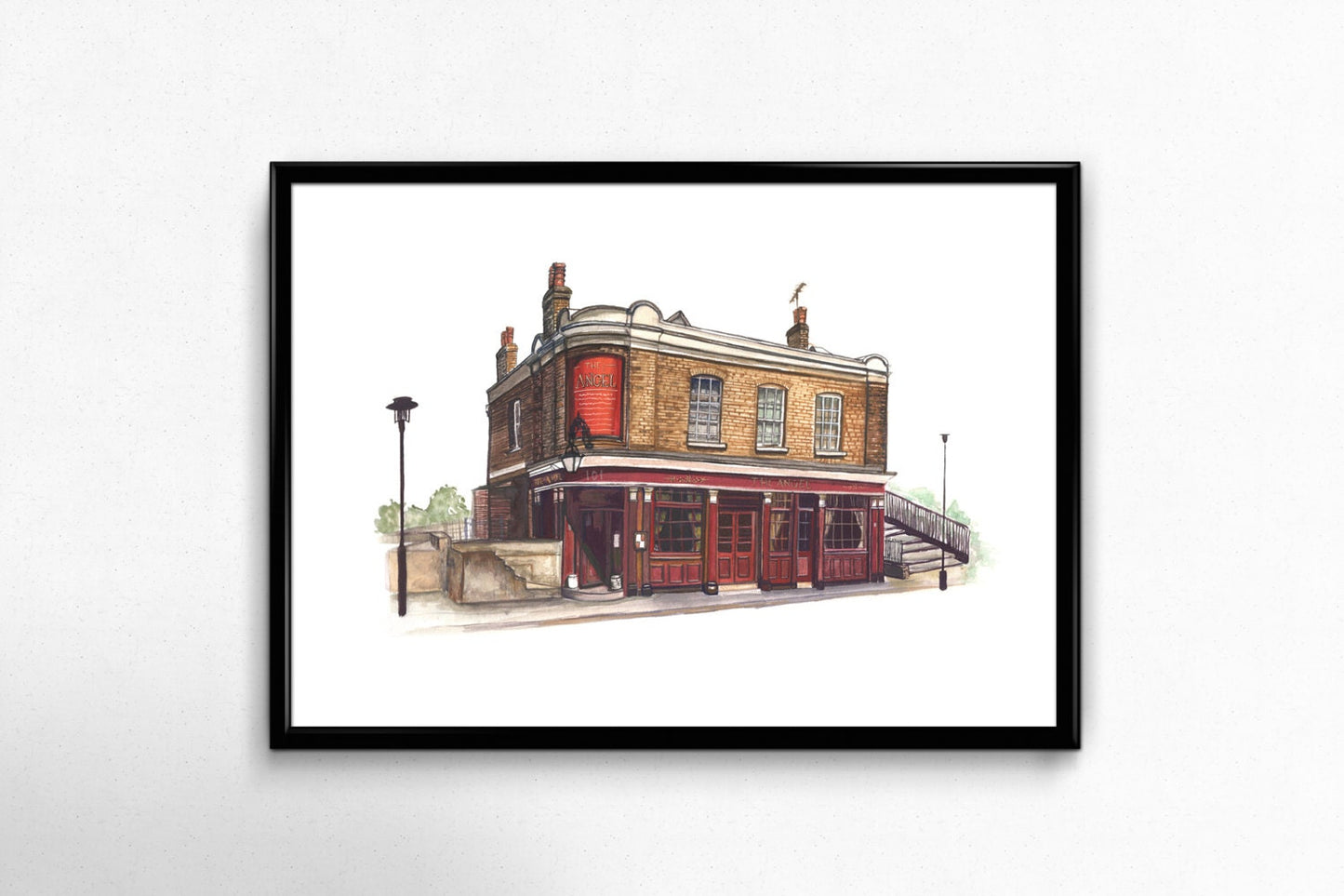 The Angel pub in Rotherhithe Art Print, Bermondsey, South London