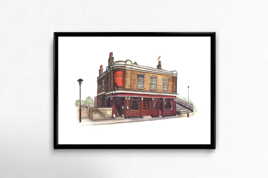 The Angel pub in Rotherhithe Art Print, Bermondsey, South London