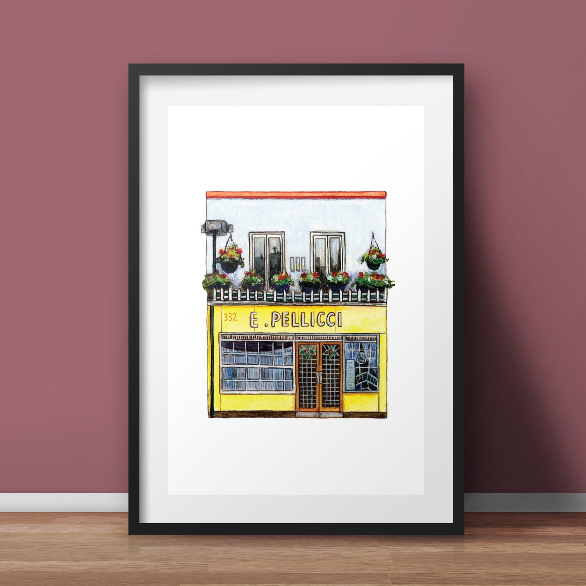 E.Pellicci cafe Art Print, East London Bethnal Green
