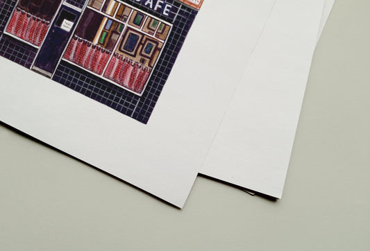 Regency Cafe Art Print, Westminster, London