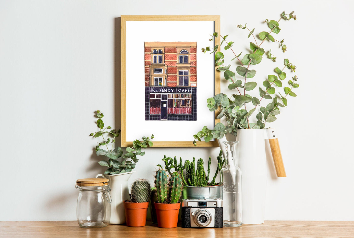 Regency Cafe Art Print, Westminster, London