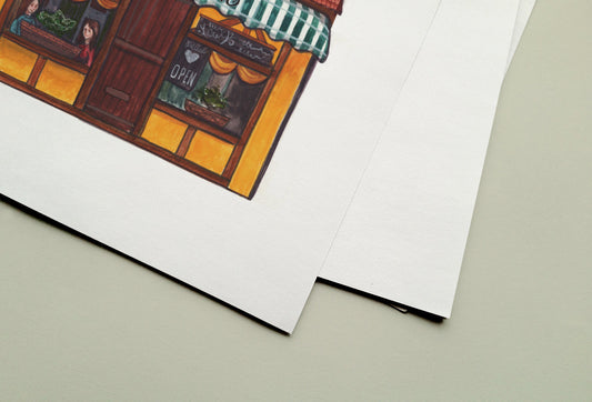 Il Giardino Italian Restaurant Art Print, South London, Peckham