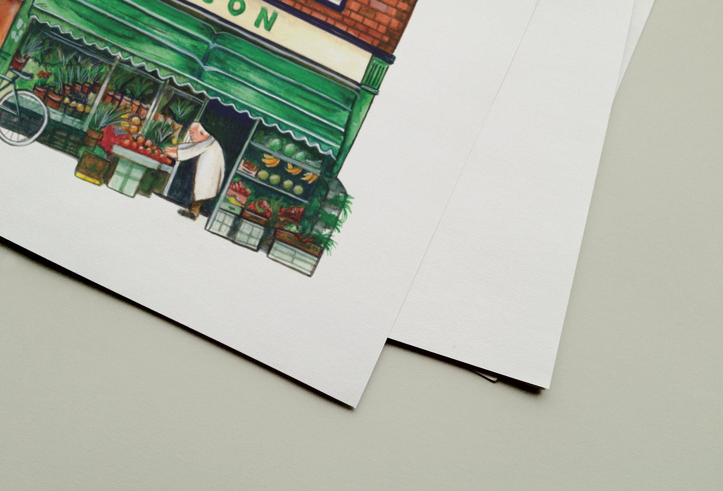 Cruson Grocery Shop Art Print, Camberwell South London