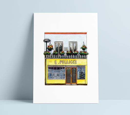 E.Pellicci cafe Art Print, East London Bethnal Green