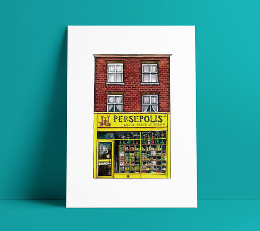 Persepolis Persian Grocery Store Art Print, South London, Peckham