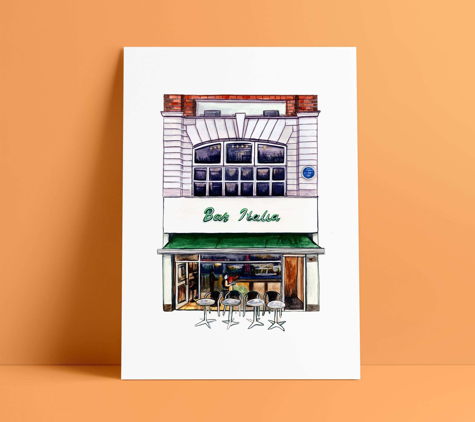 Bar Italia Art Print, Soho West End London
