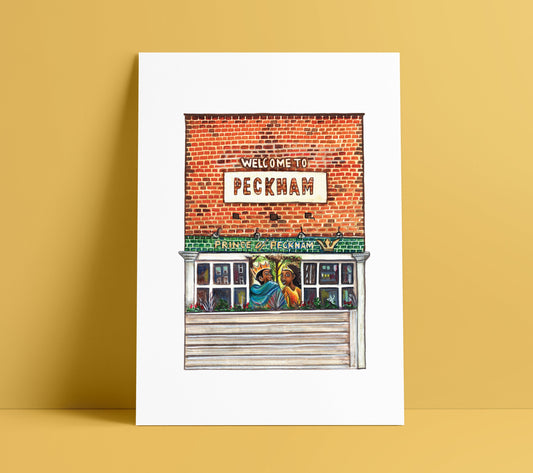 The Prince of Peckham Pub, South London pub print