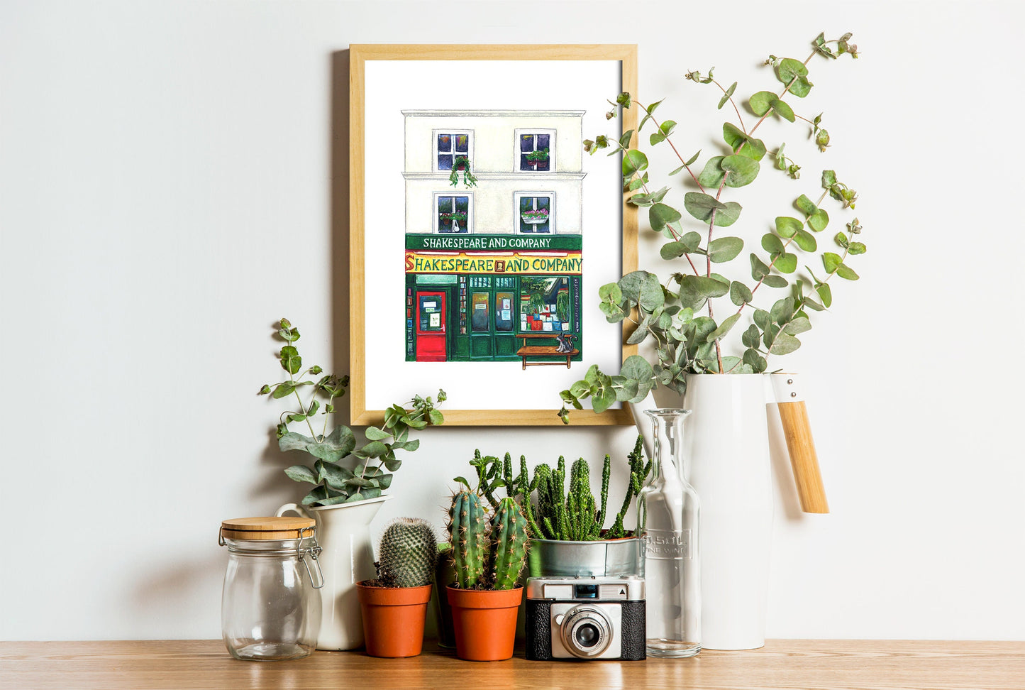 Paris Prints: Shakespeare and Company // Illustrated Wall Art