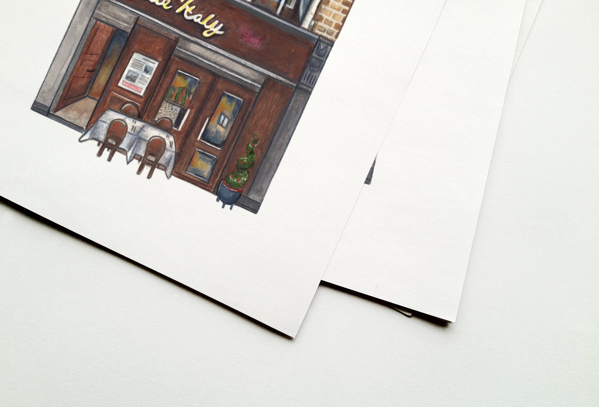Little Italy Soho Art Print, West End, London