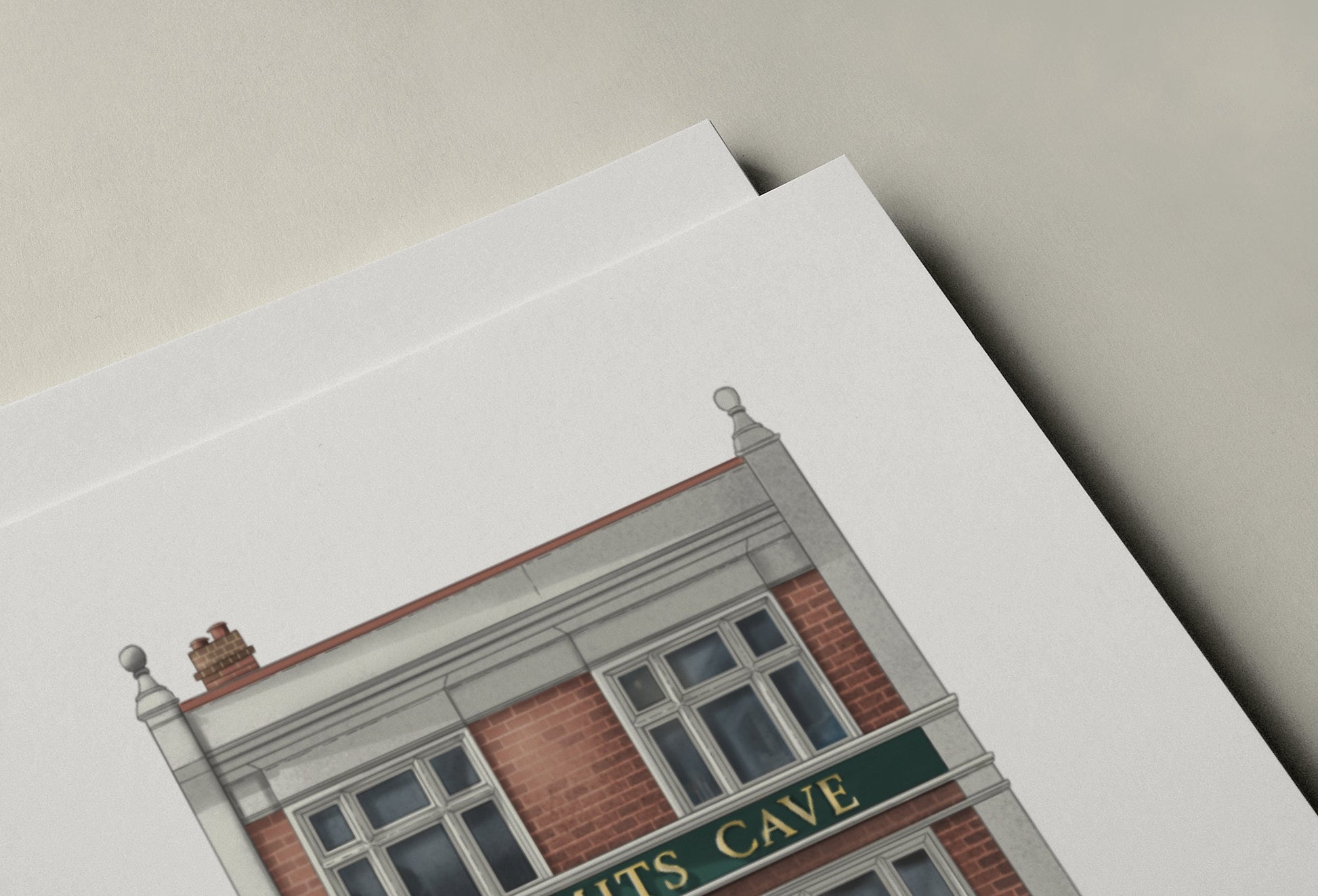 The Hermits Cave Pub Art Print, Camberwell, South London