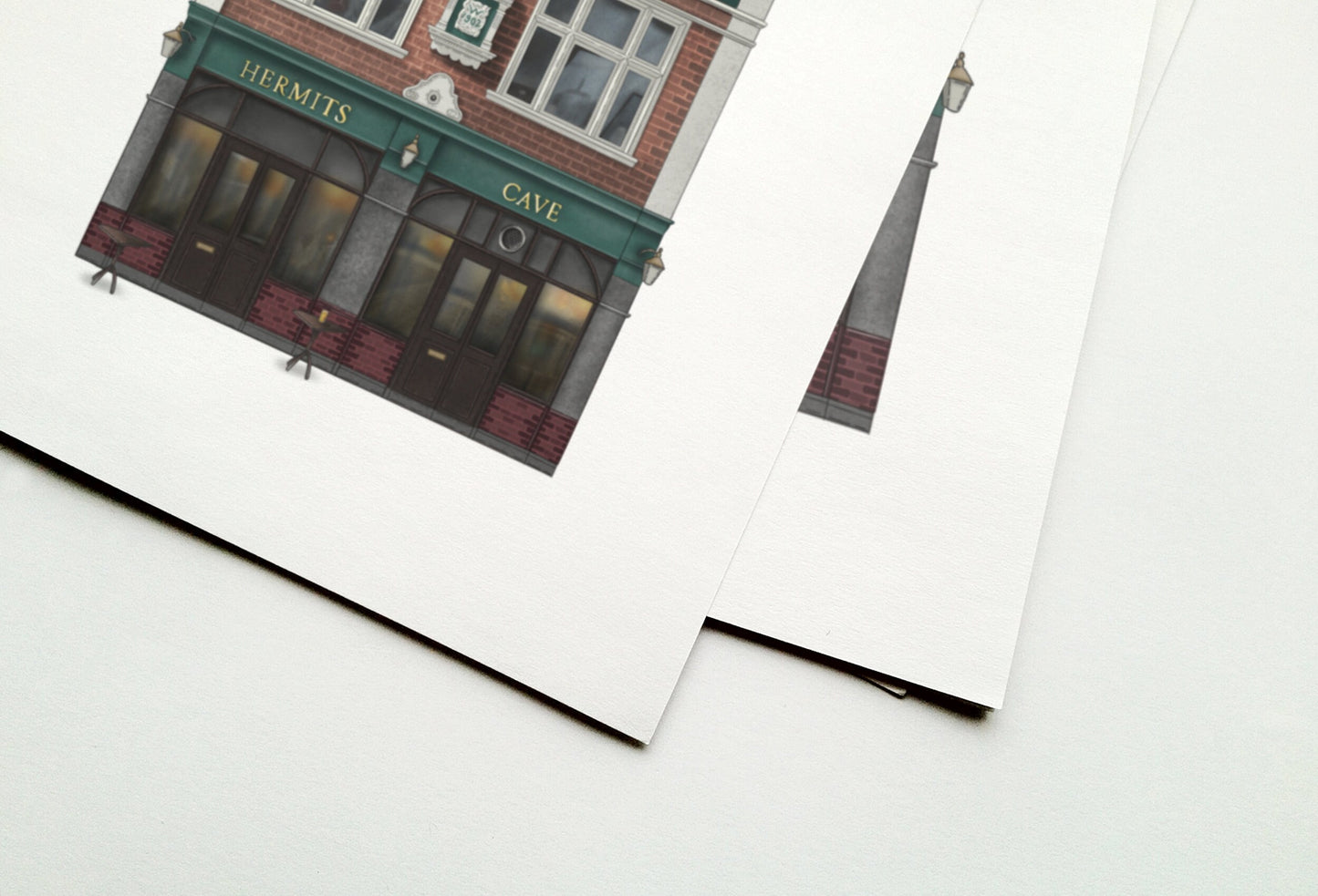The Hermits Cave Pub Art Print, Camberwell, South London