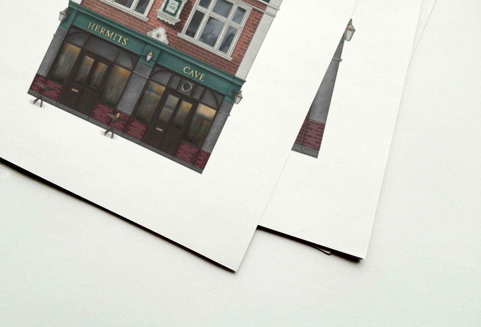 The Hermits Cave Pub Art Print, Camberwell, South London