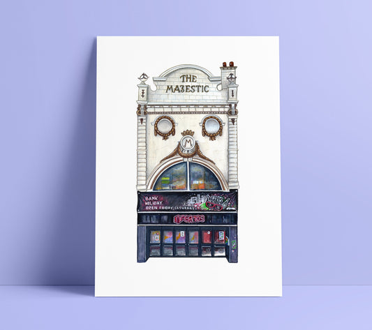 Infernos Nightclub Art Print, Clapham High Street London