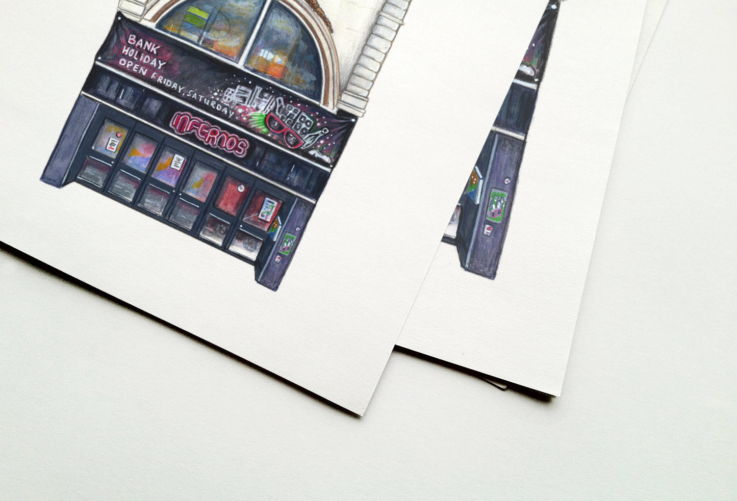 Infernos Nightclub Art Print, Clapham High Street London