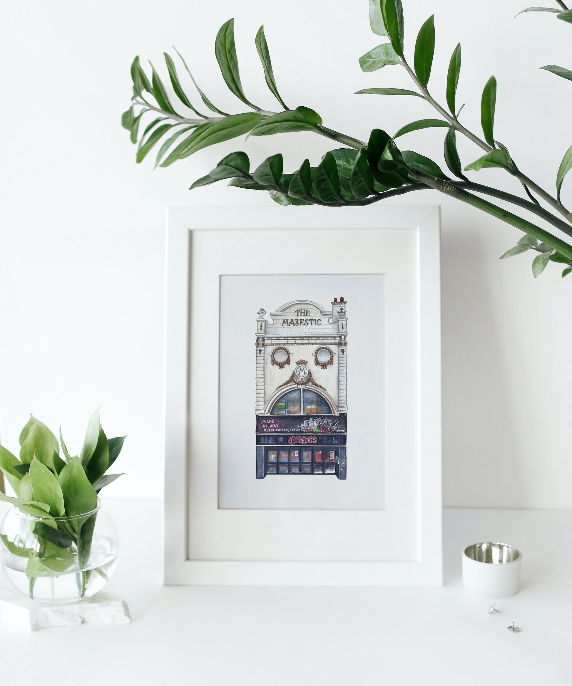 Infernos Nightclub Art Print, Clapham High Street London