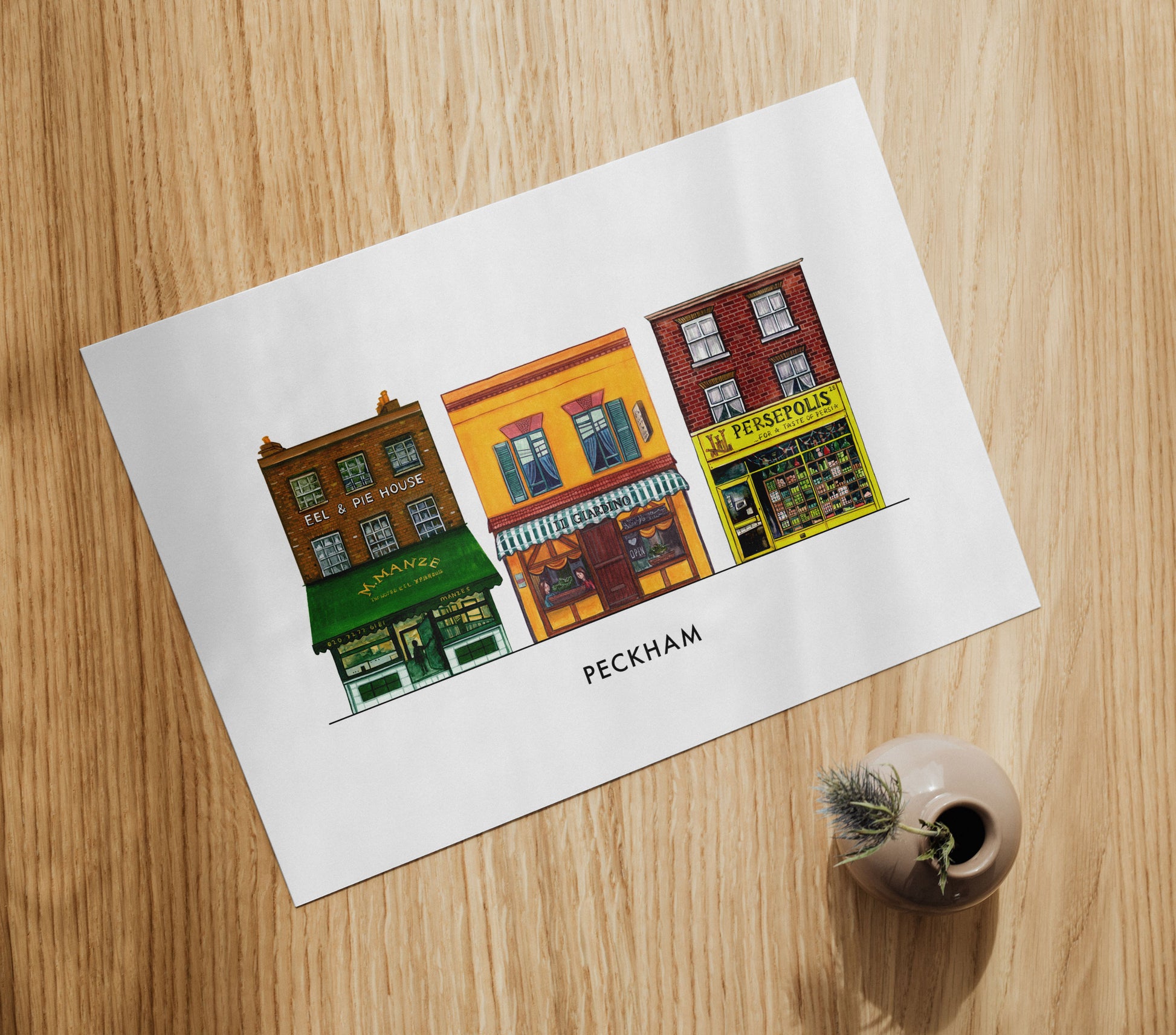 Peckham Classics Art Print – South London - Camberwell Designs