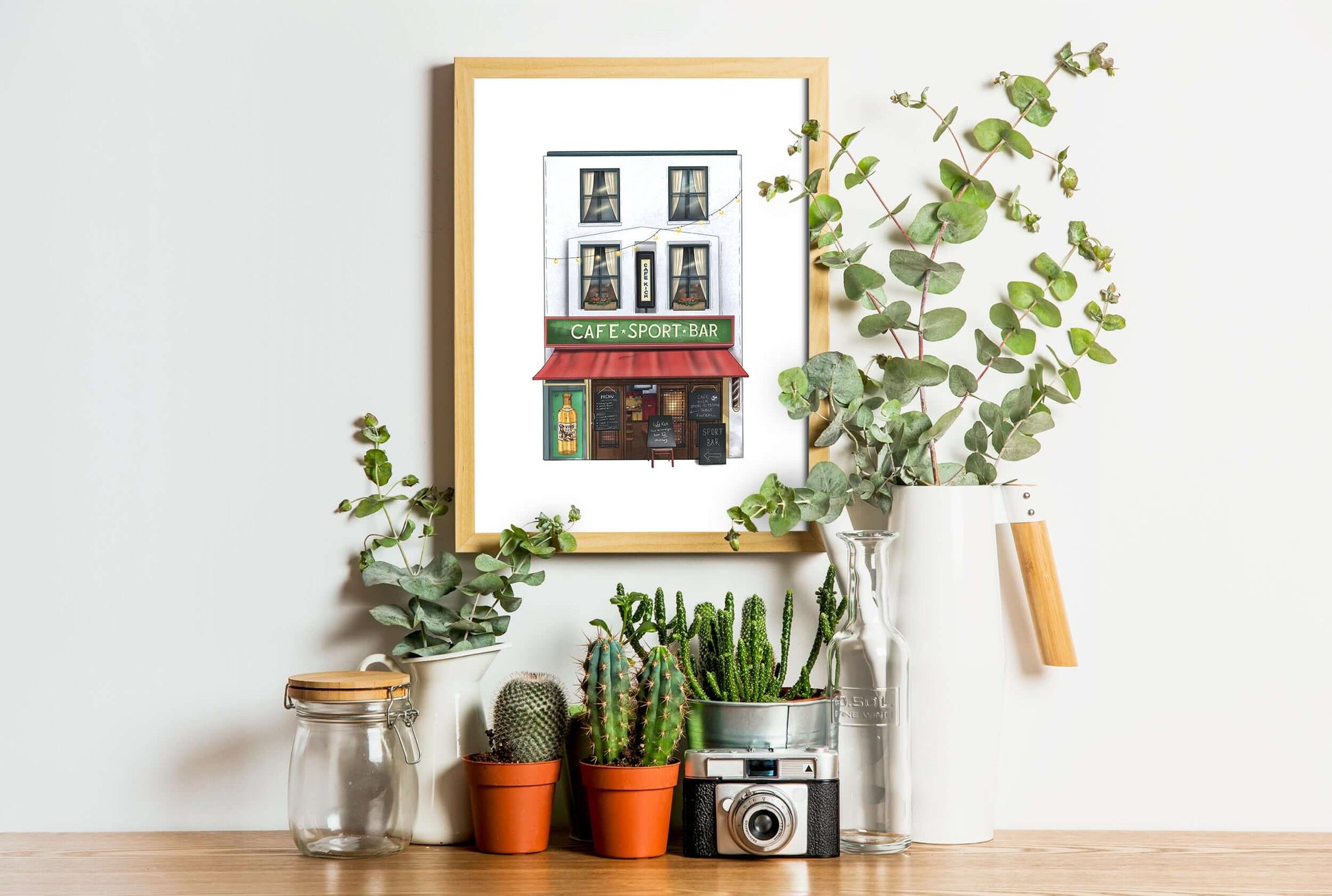 Cafe Kick Sport Bar Art print, Exmouth Market