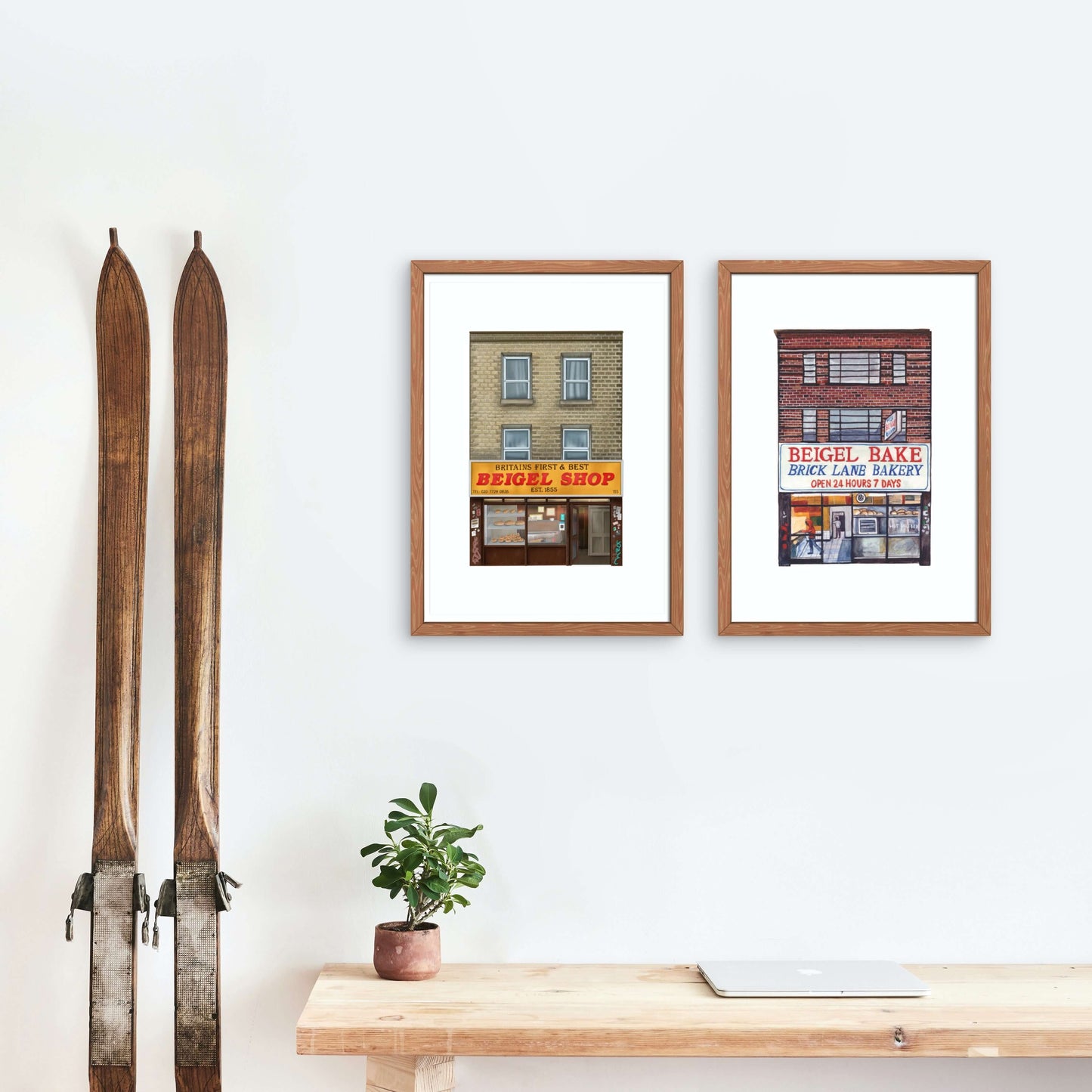 Britains first & best Beigel Shop Bakery Art Print, Brick Lane, East London