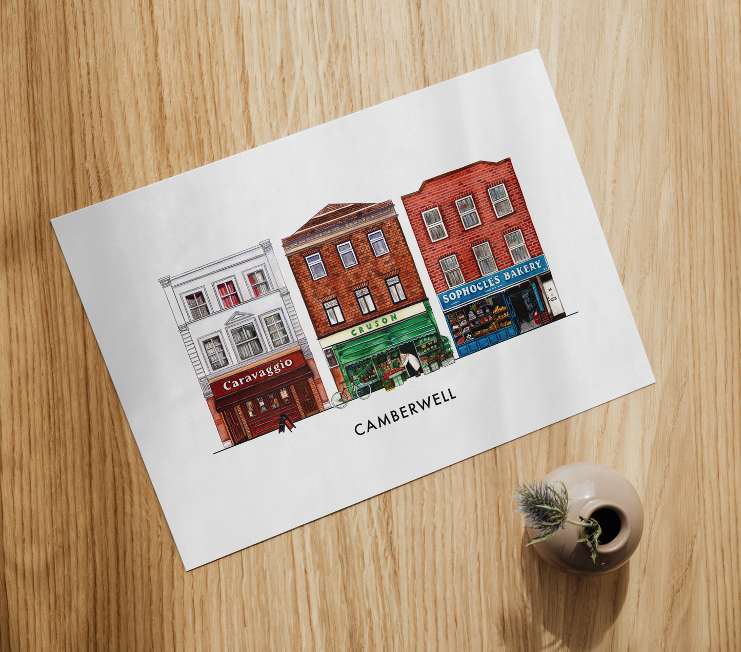 Camberwell Classics Art Print, South London