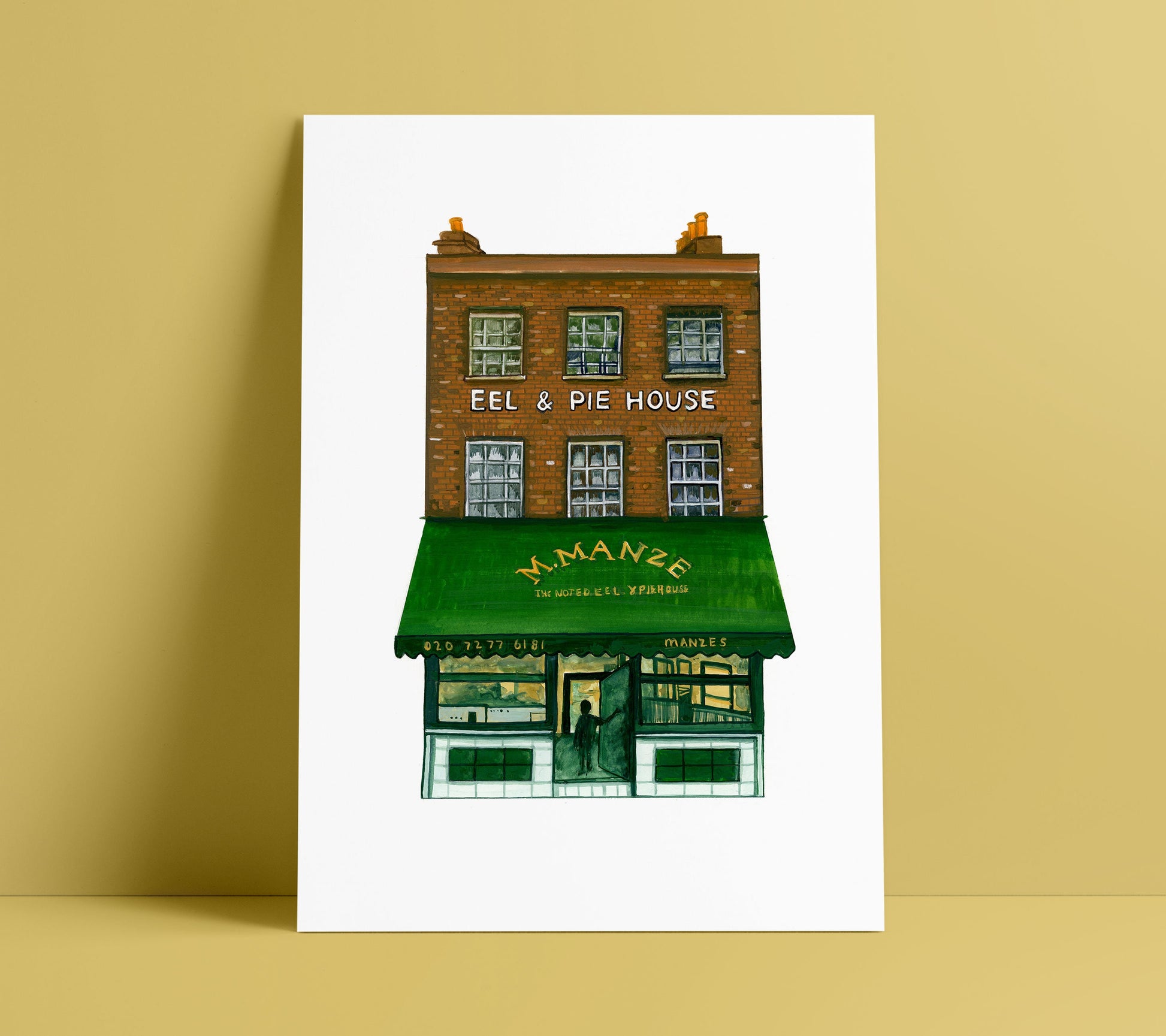 M.Manze Pie and Mash shop, South London Peckham Print