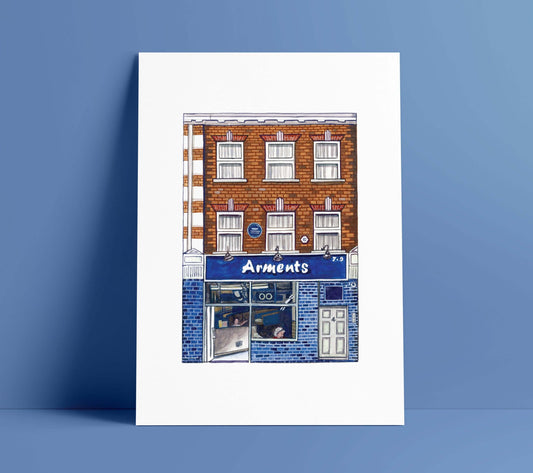 Arment's Pie and Mash Shop Art Print, South London