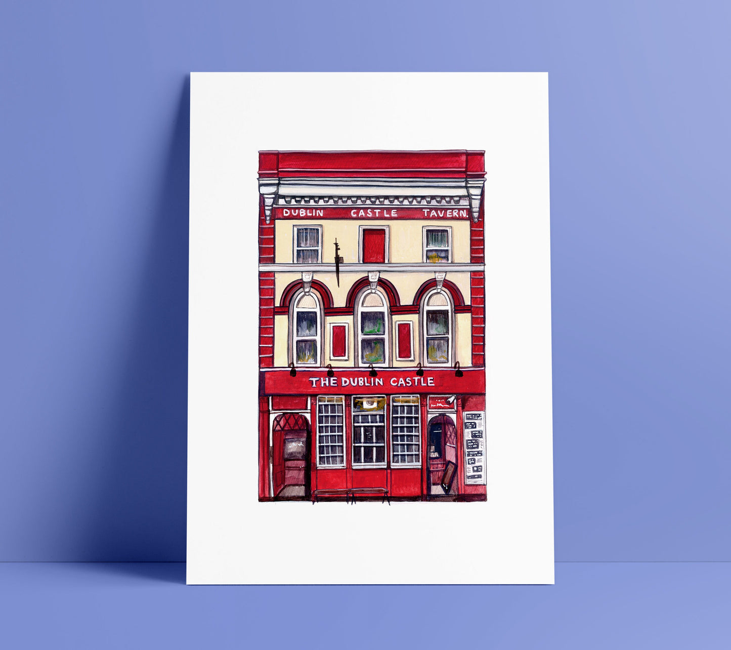 Dublin Castle Pub and Gig venue Art Print, Camden North London
